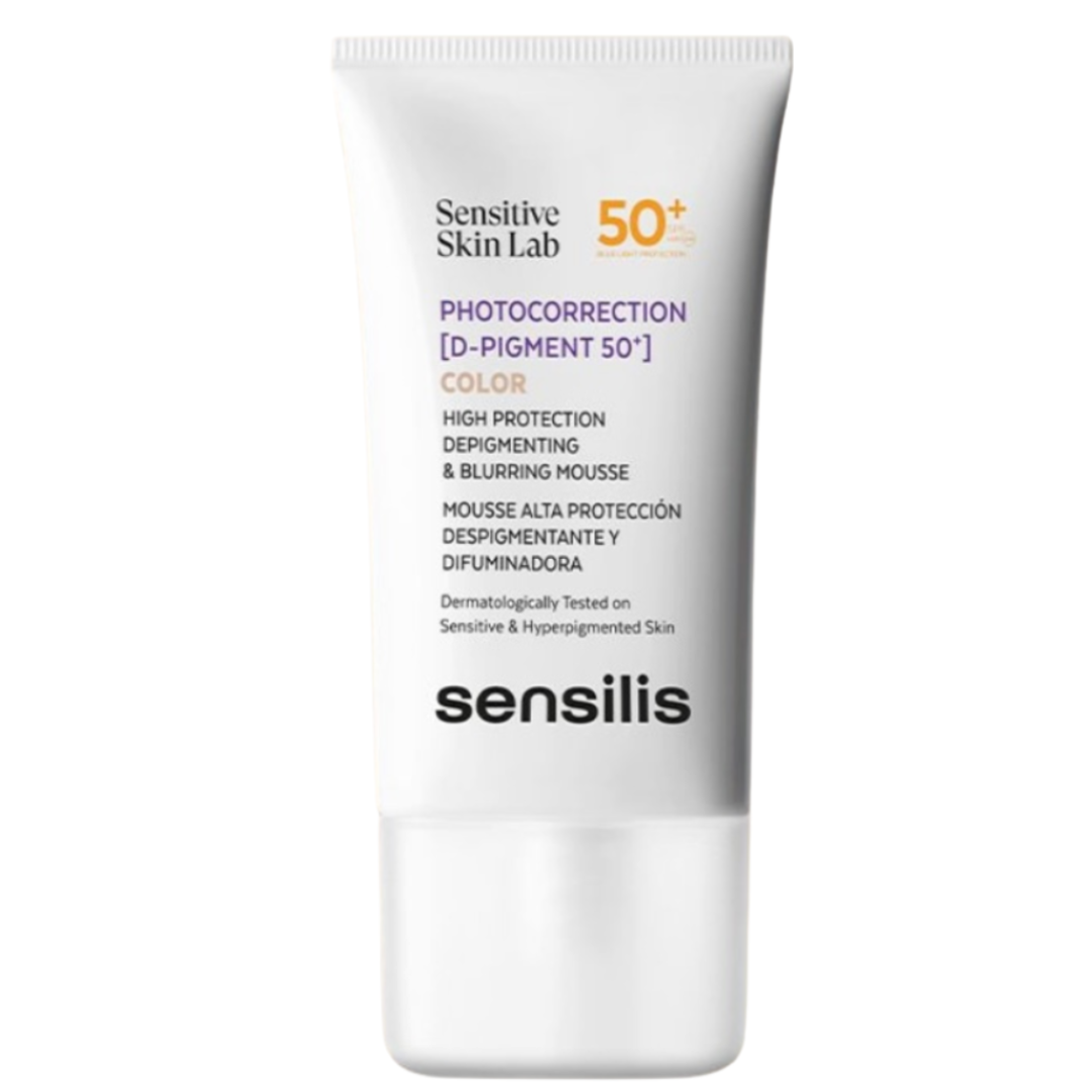 SENSILIS PHOTOCORRECTION ( D-PGMENT 50+ ) : MOUSSE ALTA PROTECCIÓN DESPIGMENTANTE Y DIFUMINADORA