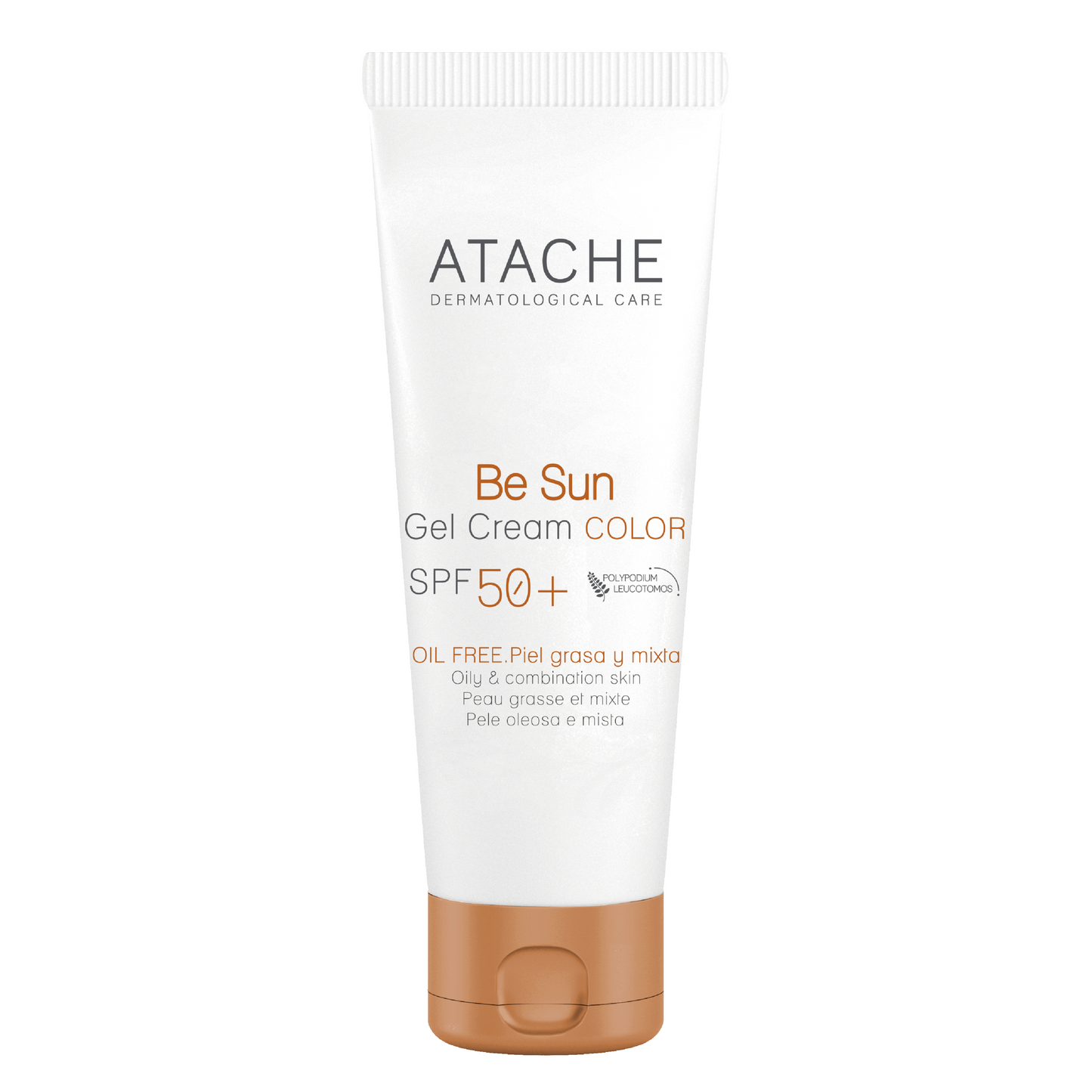 ATACHE BE SUN : GEL FACIAL SPF 50+ CON UN TOQUE DE COLOR