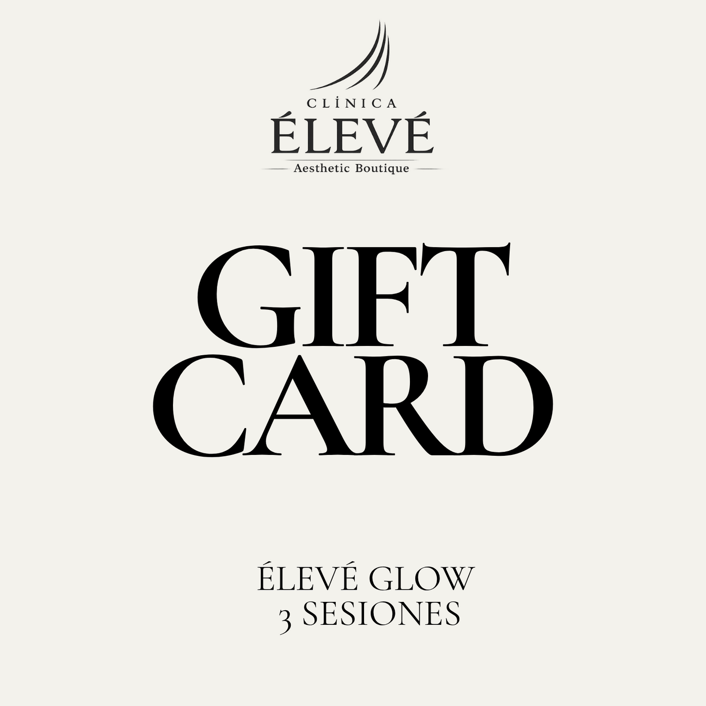GIFT CARD DIGITAL - ÉLEVÉ GLOW  ( 3 SESIONES )